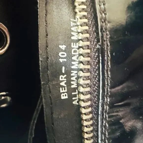 Demonia Black Platform Boots Patent Leather Buckle Women’s Size 7 US BEAR 104 - Picture 10 of 10